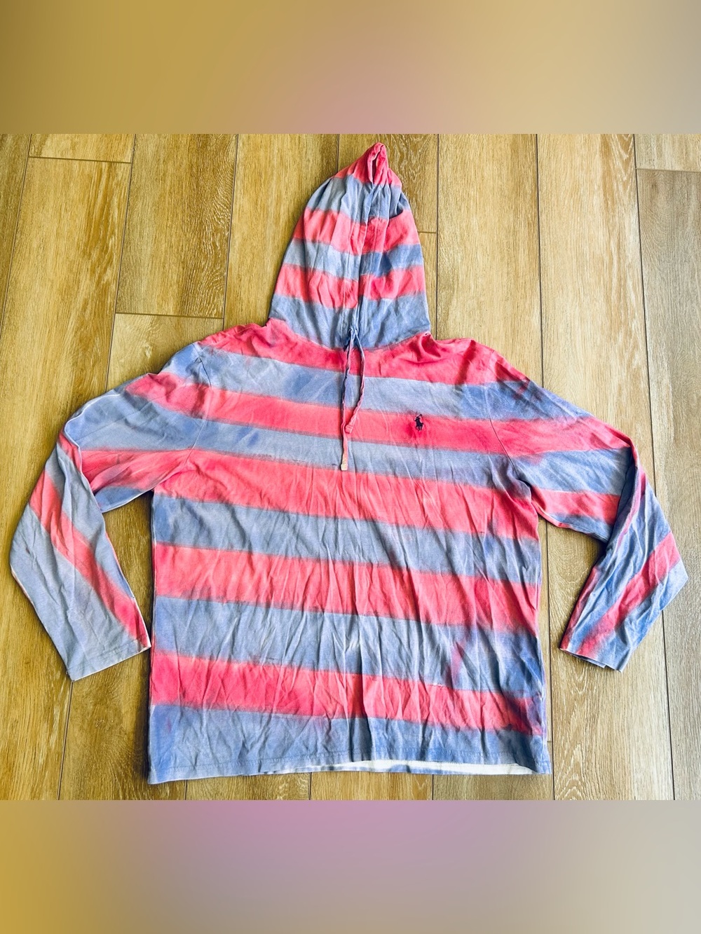 Polo by Ralph Lauren Tie-Dye Hoodie in Pink and Purple